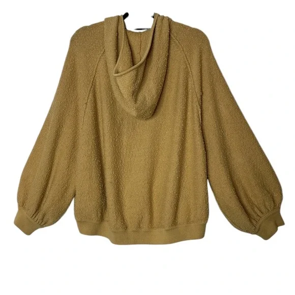 Free People Jacket Women Large Mustard Bohemian Oversized Festival Relaxed - Picture 3 of 8